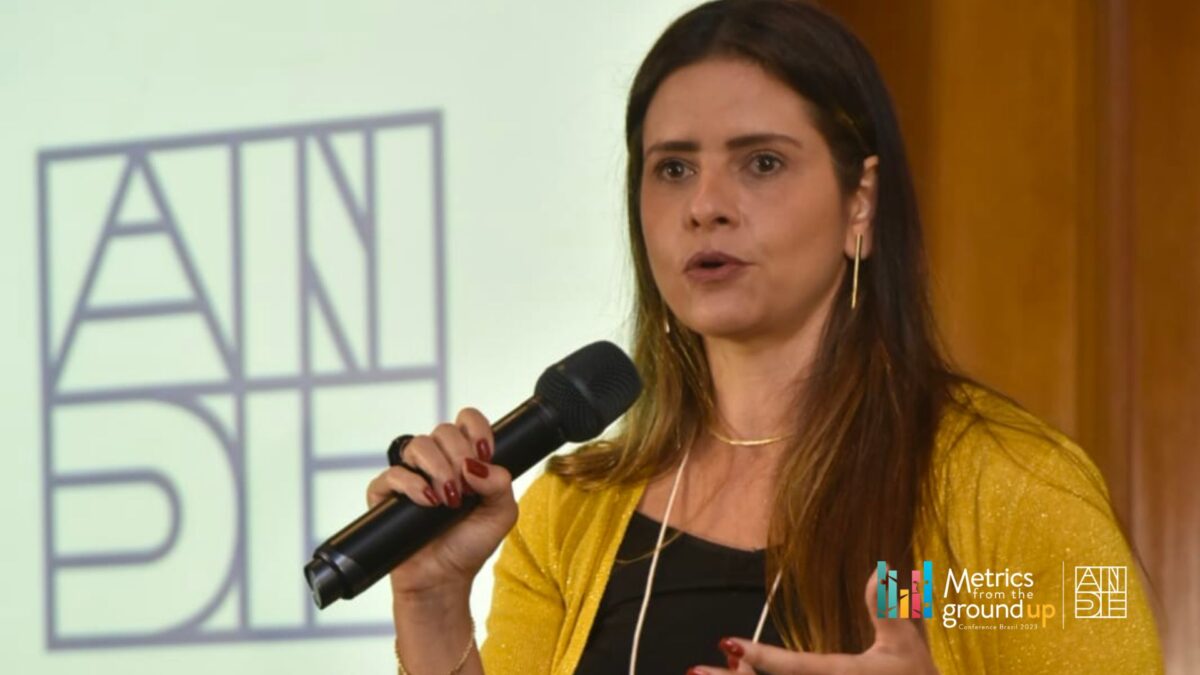 Juliana Vilhena, the Management and Measurement Leader of Impact and Socio-Environmental Innovation at Fundo Vale.
