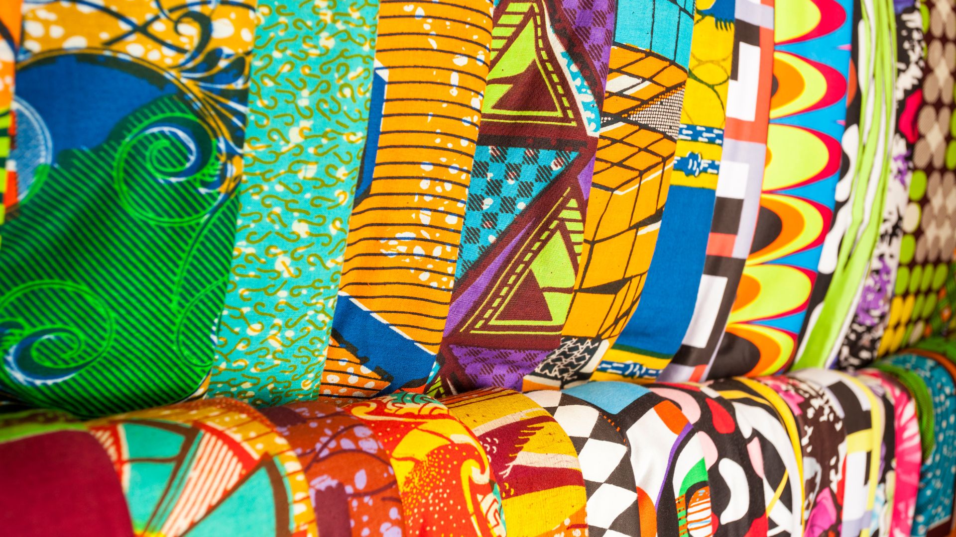 Ghana, African Fabrics. Jacek_Sopotnicki from Getty Images