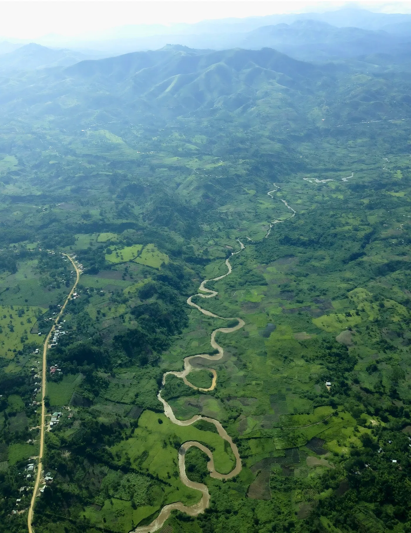 Image showing crops from a satellite. Courtesy of Mercy Corps.