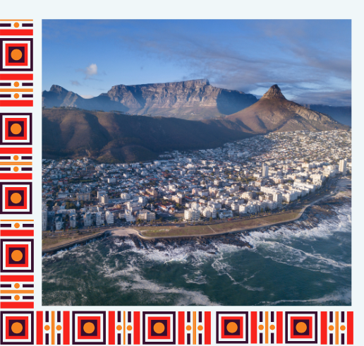 Cape Town Aerial View South African Pattern Cape Town Aerial View South African Pattern