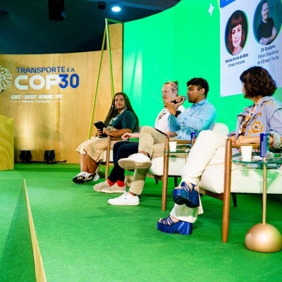 Member Climate Ventures at a panel in COP30