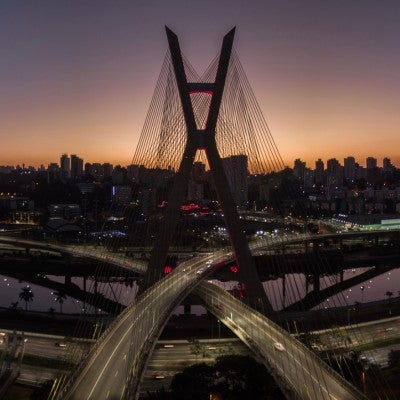 Cable-stayed Bridge, São Paulo Brazil, by Getty Images